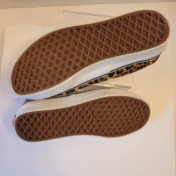 Vans Off The Wall Shoe Women’s 6-Men’s 4.5. Leopard Animal Print Lace Up Low Top - Picture 11 of 12